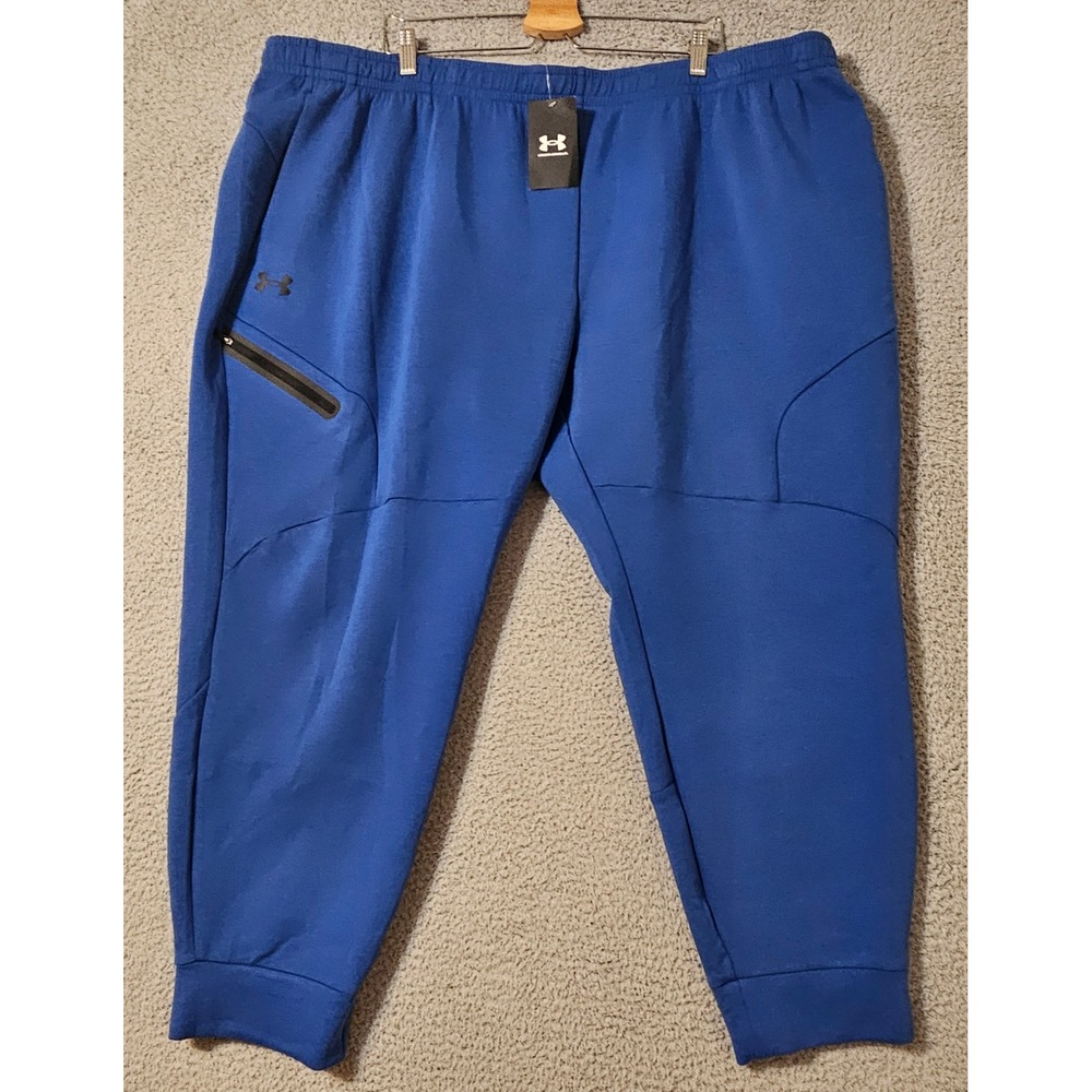 Under Armour UA‎ Unstoppable Fleece Joggers Blue 1379808-432 Men's Size 4XL